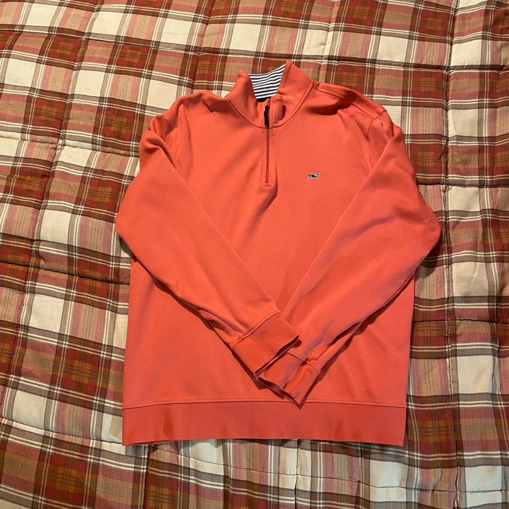 Pink Vineyard Vines Quarter Zip | Size L